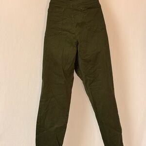 Women's Olive Green Casual skinny stretch jeans